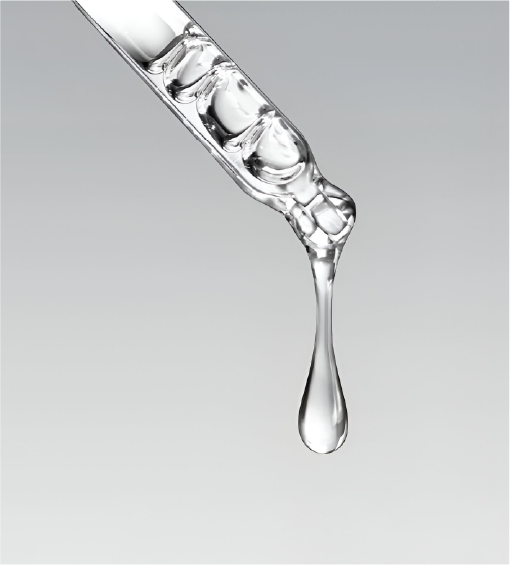 Acetone solvent droplet on a laboratory pipette